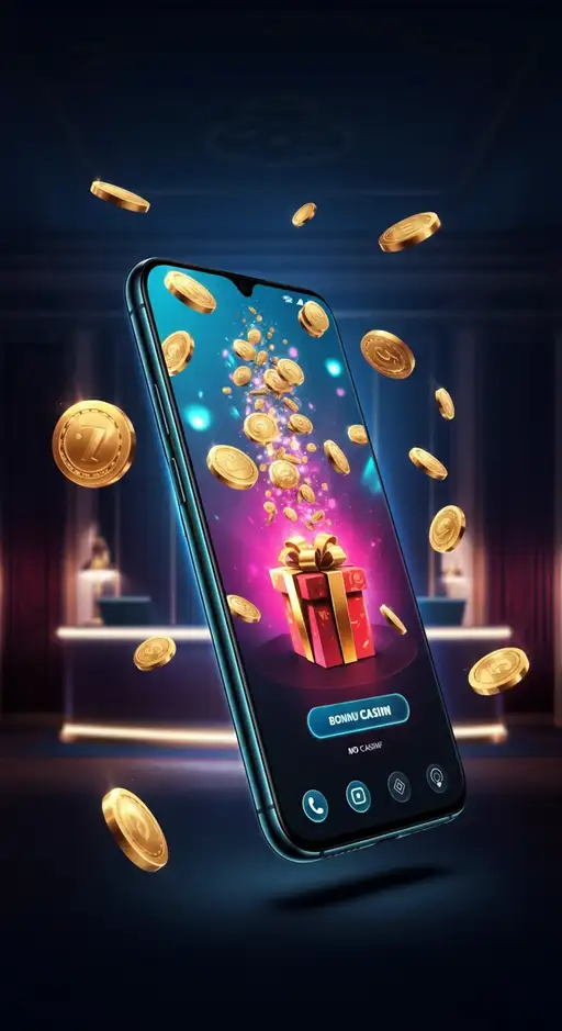 Een kleurrijke banner toont diverse bonussymbolen, fiches en gratis spins iconen met het Casino Crystal Roll logo bovenaan.