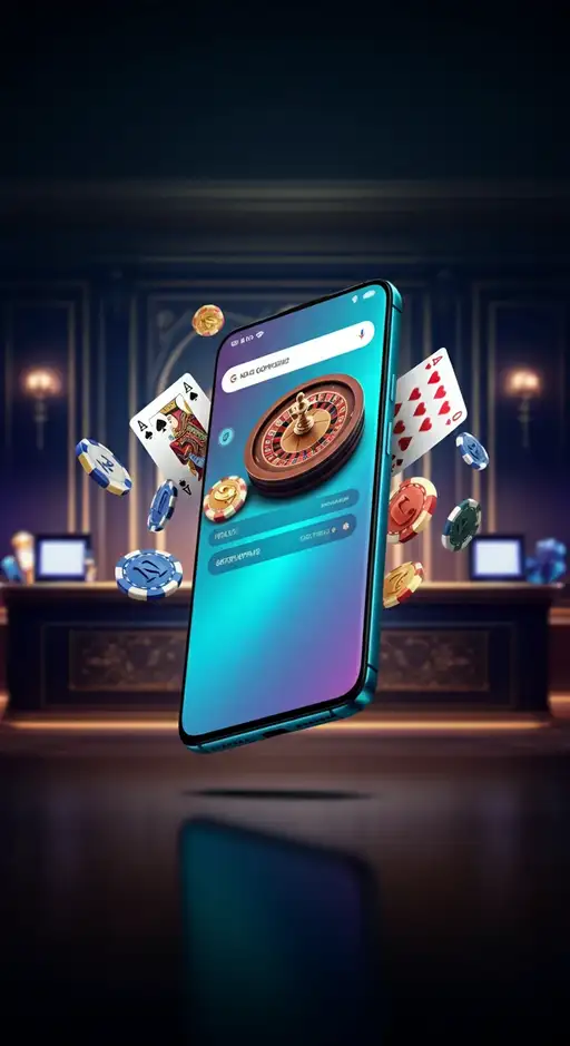 De gebruiksvriendelijke mobiele interface van Crystal Roll Casino, met snelle toegang tot spellen en accountinstellingen.